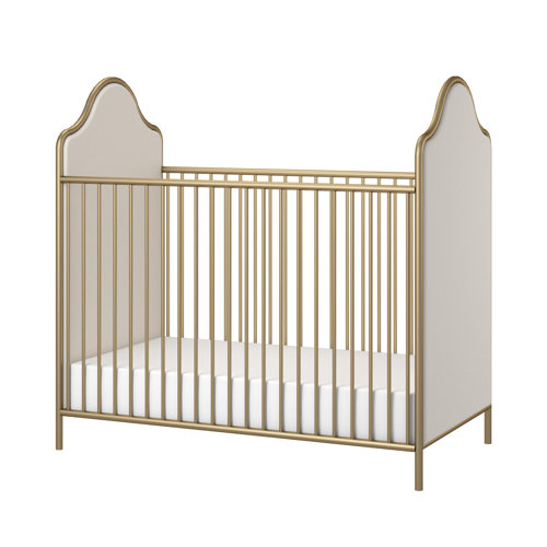 Little Seeds Piper 2in1 Convertible Upholstered Crib & Reviews Wayfair